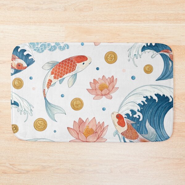 Item preview, Koi fish , lucky waves , lotus blossoms designed and sold by Lucky 777.