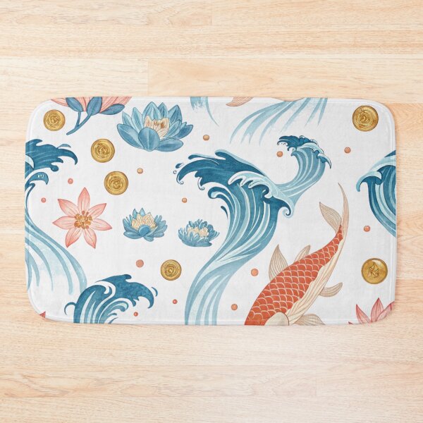 Item preview, Koi fish , lucky waves , lotus blossoms designed and sold by Lucky 777.