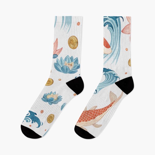 Item preview, Koi fish , lucky waves , lotus blossoms designed and sold by Lucky 777.