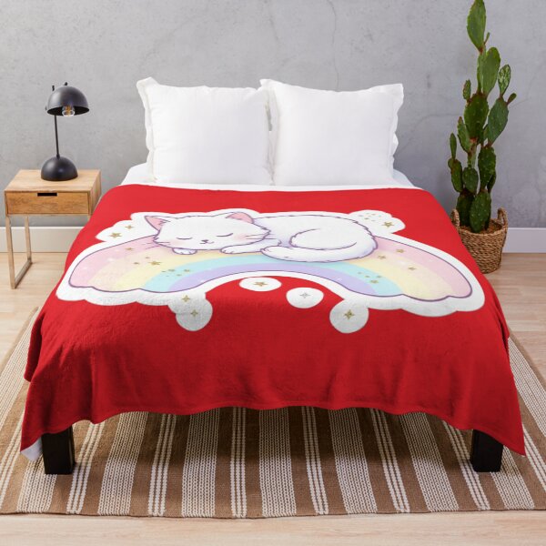 Item preview, Rainbow Cloud Cat – Dreamy Sky designed and sold by OOStudio.