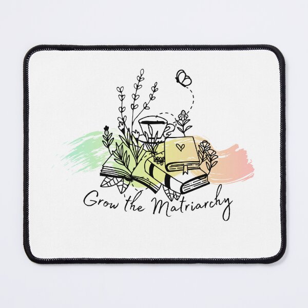 Item preview, Grow the Matriarchy - Feminist Book Lover Coffee and Reading Art designed and sold by PunkLadyPond.