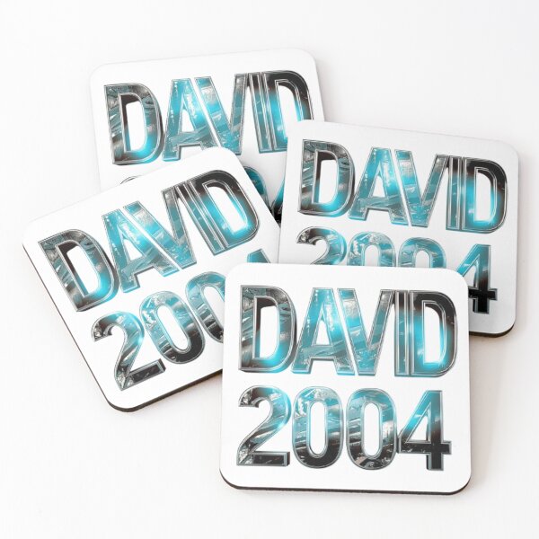 Item preview, David 2004 — Chrome 3D Name Design designed and sold by AlexLineArt.