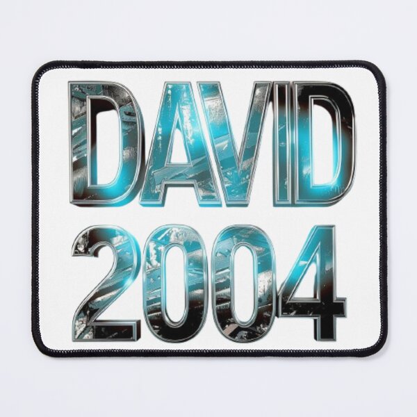 Item preview, David 2004 — Chrome 3D Name Design designed and sold by AlexLineArt.