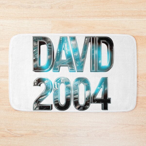 Item preview, David 2004 — Chrome 3D Name Design designed and sold by AlexLineArt.