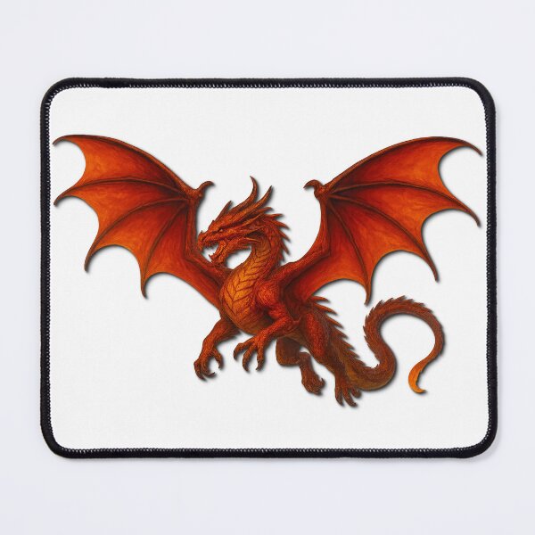 Item preview, Fiery Red Dragon - Epic Fantasy Creature Art in 4K designed and sold by FORYOUOFFICIAL.