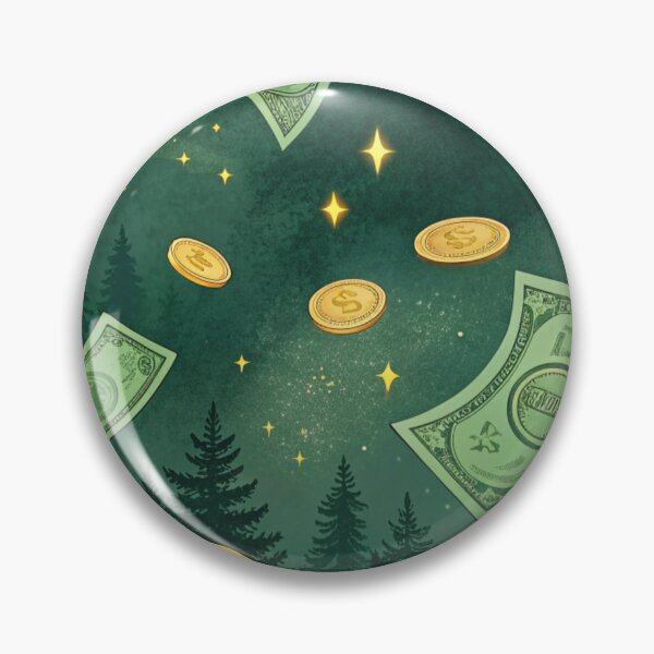 Item preview, Golden coins , banknotes , deep forest designed and sold by Lucky 777.