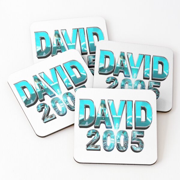 Item preview, David 2005 — Chrome 3D Name Design designed and sold by AlexLineArt.