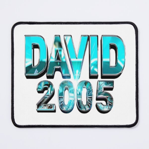 Item preview, David 2005 — Chrome 3D Name Design designed and sold by AlexLineArt.