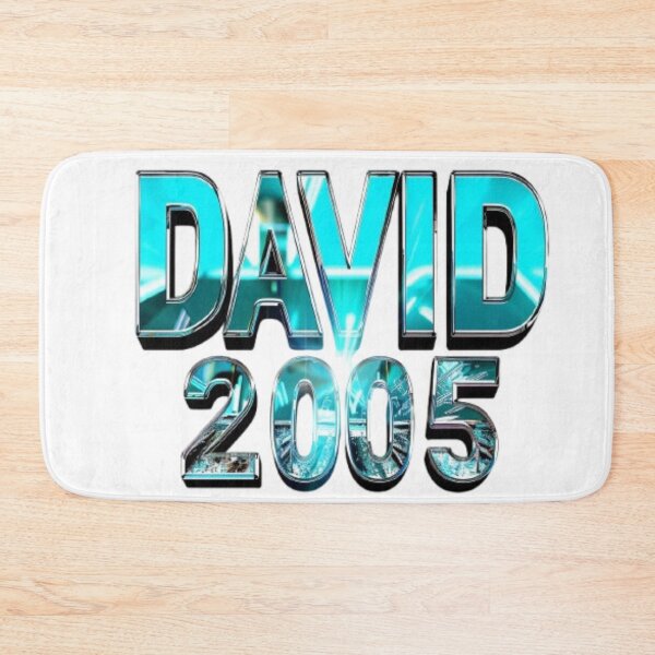 Item preview, David 2005 — Chrome 3D Name Design designed and sold by AlexLineArt.