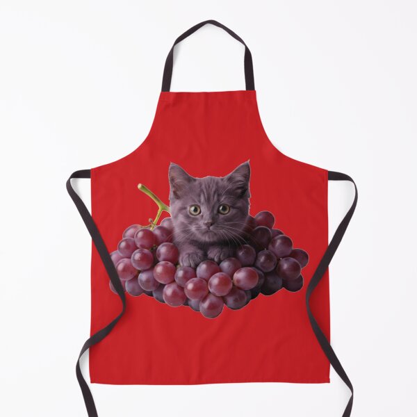 Item preview, Grape Cat – Purple Kitten in a Bunch of Grapes designed and sold by OOStudio.