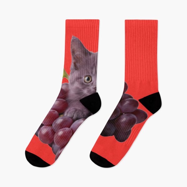 Item preview, Grape Cat – Purple Kitten in a Bunch of Grapes designed and sold by OOStudio.