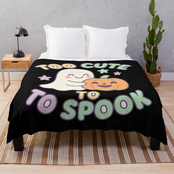 Item preview, Too Cute To Spook – Kawaii Pastel Ghost and Pumpkin Design designed and sold by AddictiveDesign.