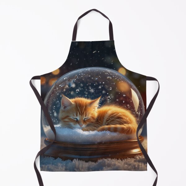 Item preview, Kitten in Snow Globe designed and sold by PetJoyPrintsCO.