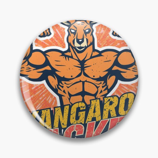 Item preview, Kangaroo Jacked - Funny Gym & Lifting Mascot designed and sold by ShirtHatch.