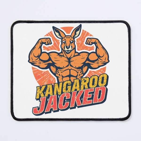 Item preview, Kangaroo Jacked - Funny Gym & Lifting Mascot designed and sold by ShirtHatch.