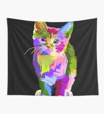 Neon Kitty Wall Tapestry
