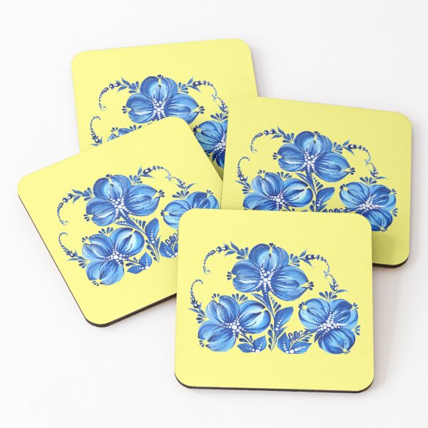 Item preview, Blue flowers Ukrainian art Petrykivka art, Ukrainian flowers, a bouquet of blue flowers  designed and sold by Sunflower-7.