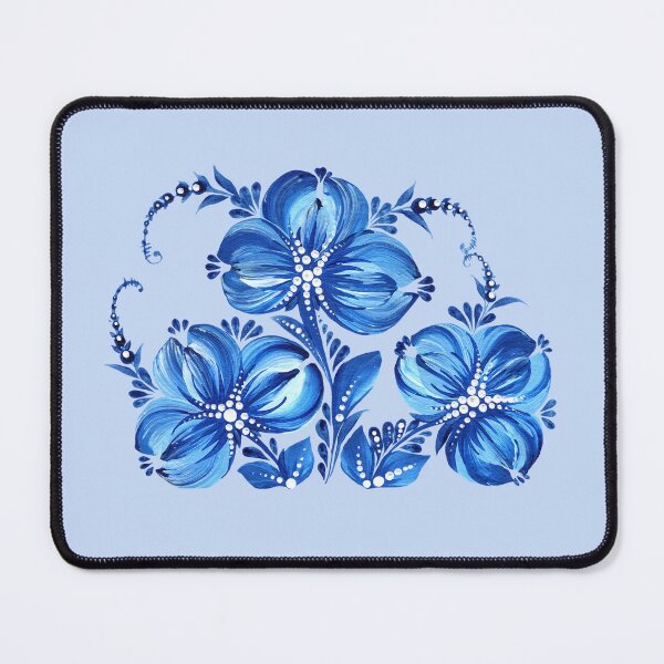 Item preview, Blue flowers Ukrainian art Petrykivka art, Ukrainian flowers, a bouquet of blue flowers designed and sold by Sunflower-7.