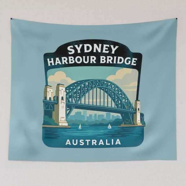 Item preview, Sydney Harbour Bridge - Australia designed and sold by Myra365Art.