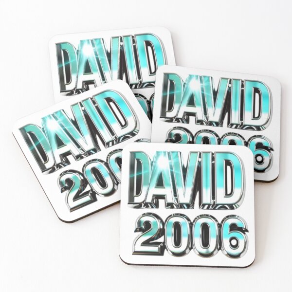 Item preview, David 2006 — Chrome 3D Name Design designed and sold by AlexLineArt.