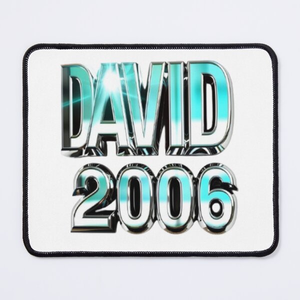 Item preview, David 2006 — Chrome 3D Name Design designed and sold by AlexLineArt.