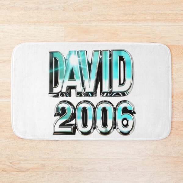 Item preview, David 2006 — Chrome 3D Name Design designed and sold by AlexLineArt.
