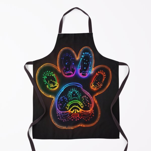 Item preview, Paw Print with Christmas Lights designed and sold by PetJoyPrintsCO.