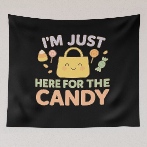 Item preview, I’m Just Here for the Candy – Cute Kawaii Halloween Design designed and sold by AddictiveDesign.
