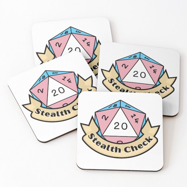 Item preview, Transgender Nat20 "Stealth Check" - Natural 20 - Critical Success - D&D Novelty designed and sold by CC's Designs.