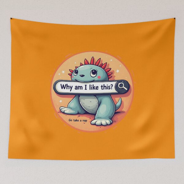 Item preview, A Dinosaur searching Why am I like this? designed and sold by BDLdesigns.