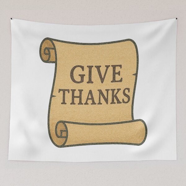 Item preview, Give Thanks Scroll Illustration designed and sold by Vendeloc.