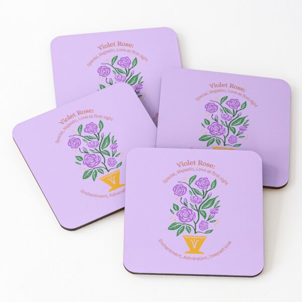 Item preview, Violet Roses in Orange Vase designed and sold by Brickroad Dsigns.