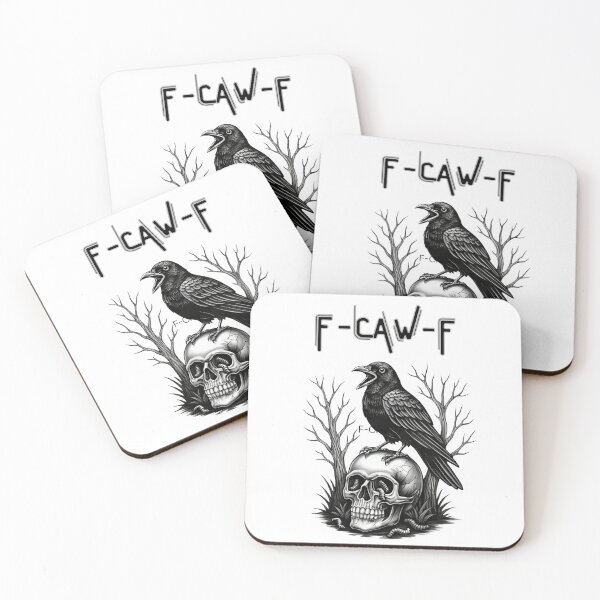 Item preview, F-CAW-F Black Raven Unisex Sweatshirt - Nature Lovers Bird Gift His Hers Funny Humor, Sweater, Pun designed and sold by Mckinney Atelier.