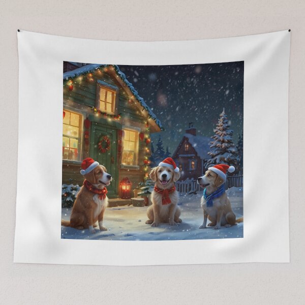 Item preview, Mascotas Cantando Villancicos designed and sold by PetJoyPrintsCO.