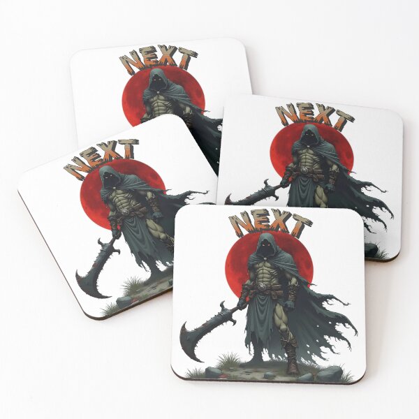 Item preview, scary fantasy warrior waiting on his next challenger designed and sold by Wicked Wolf Poker.
