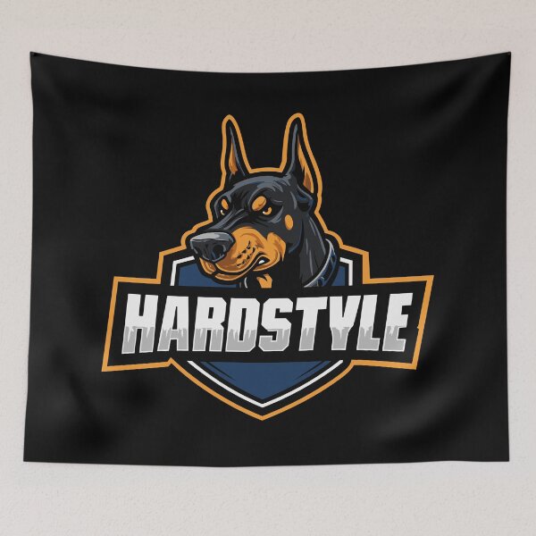 Item preview, Doberman head – HARDSTYLE | Bold design for hardstyle and dog fans designed and sold by drizzd.