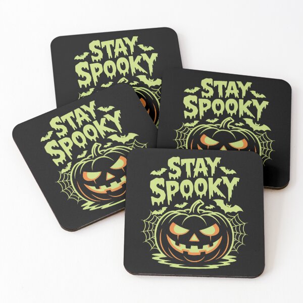 Item preview, Stay Spooky – Green Glow Halloween Pumpkin Design designed and sold by SoftStyleStudio ⭐⭐⭐.