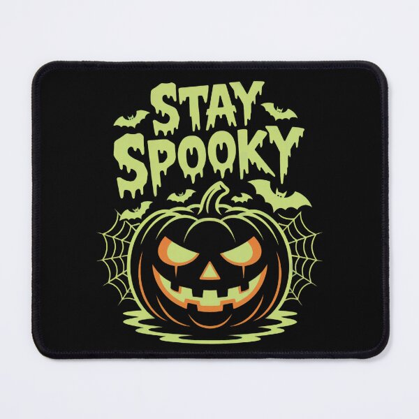 Item preview, Stay Spooky – Green Glow Halloween Pumpkin Design designed and sold by SoftStyleStudio ⭐⭐⭐.