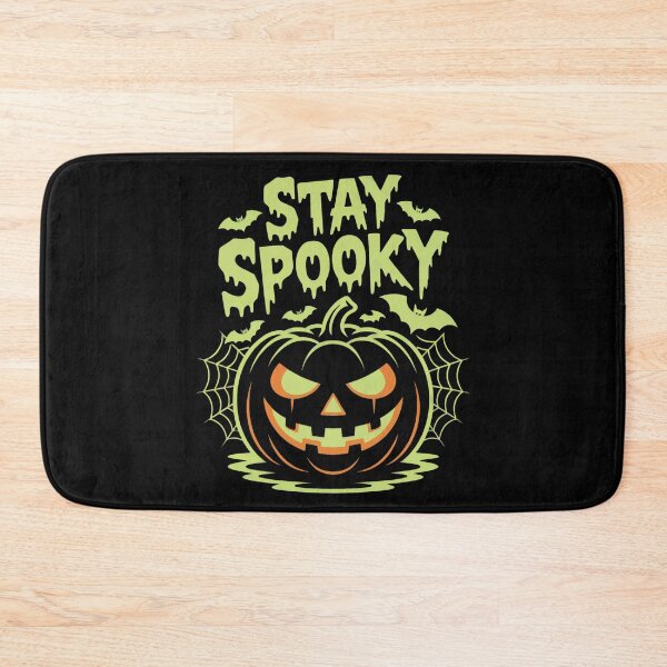 Item preview, Stay Spooky – Green Glow Halloween Pumpkin Design designed and sold by SoftStyleStudio ⭐⭐⭐.