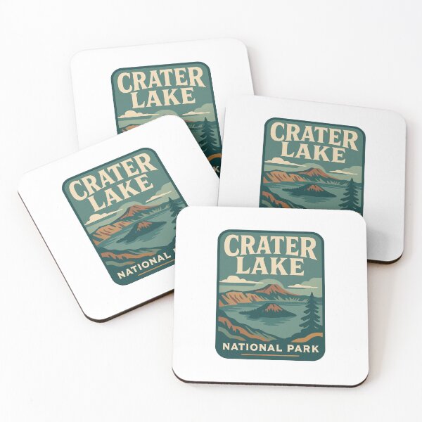 Item preview, Crater Lake National Park Retro Design designed and sold by Vendeloc.