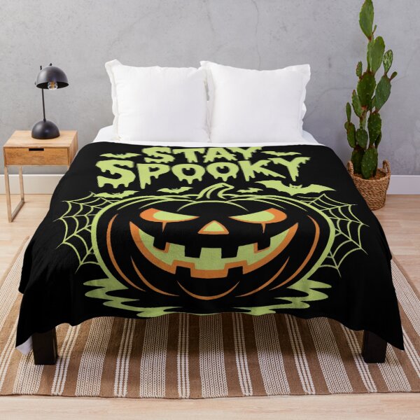 Item preview, Stay Spooky – Green Glow Halloween Pumpkin Design designed and sold by SoftStyleStudio ⭐⭐⭐.