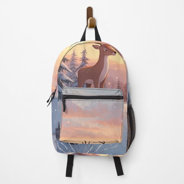 Item preview, Winter Sunrise with Forest Friends designed and sold by WildlifeWhimsy.