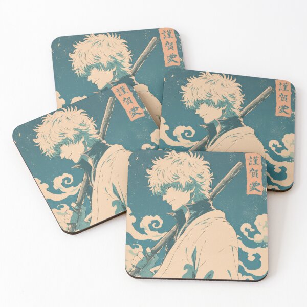 Item preview, Gintoki Warm Blue Poster  designed and sold by AnimeArsenalPrints.