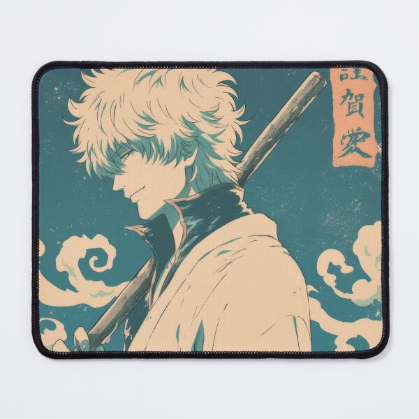 Item preview, Gintoki Warm Blue Poster  designed and sold by AnimeArsenalPrints.