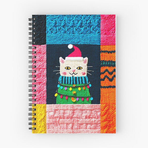 Item preview, Patchwork Christmas Tree Lights Kitten designed and sold by scicilysimonee.