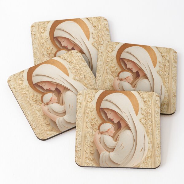 Item preview, Minimal Sacred Madonna Holding Newborn Jesus designed and sold by daila70.