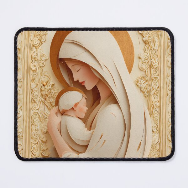 Item preview, Minimal Sacred Madonna Holding Newborn Jesus designed and sold by daila70.
