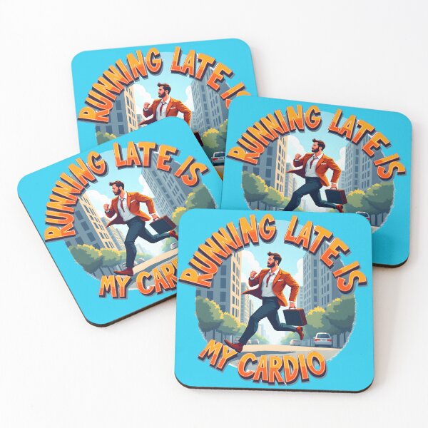Item preview, Running Late is My Cardio  Funny Gift designed and sold by BDLdesigns.