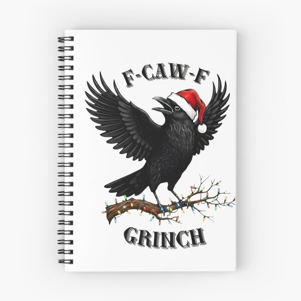 Item preview, Funny Raven Quote Holiday Sweatshirt, F-CAW-F Pun Christmas Gift, Fall Sweater Gildan Bird Lover, Unisex Crewneck Jumper designed and sold by Mckinney Atelier.