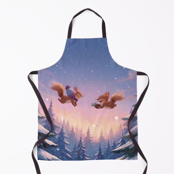 Item preview, Flying Squirrels Soaring Over a Snowy Forest designed and sold by WildlifeWhimsy.